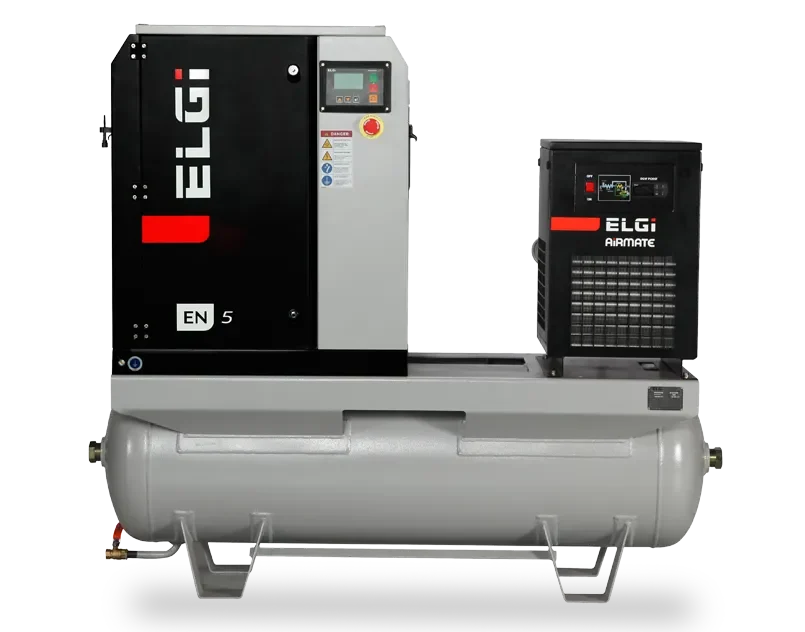 Compressor ELGi Série EN com foco em manutenção e suporte técnico GRU