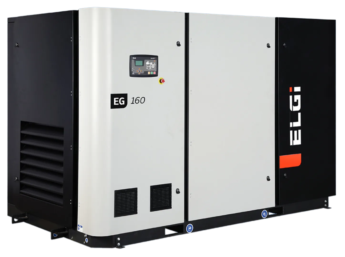 Compressor de parafuso ELGi Série EG 90 a 160 kW para alta demanda industrial