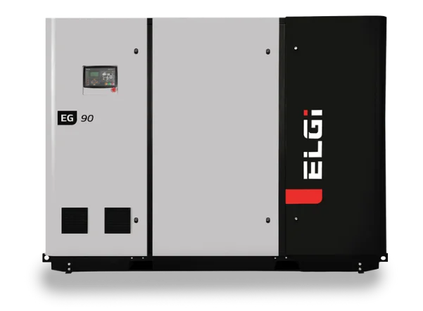 Compressor de parafuso lubrificado ELGi Série EG de 90 kW a 160 kW