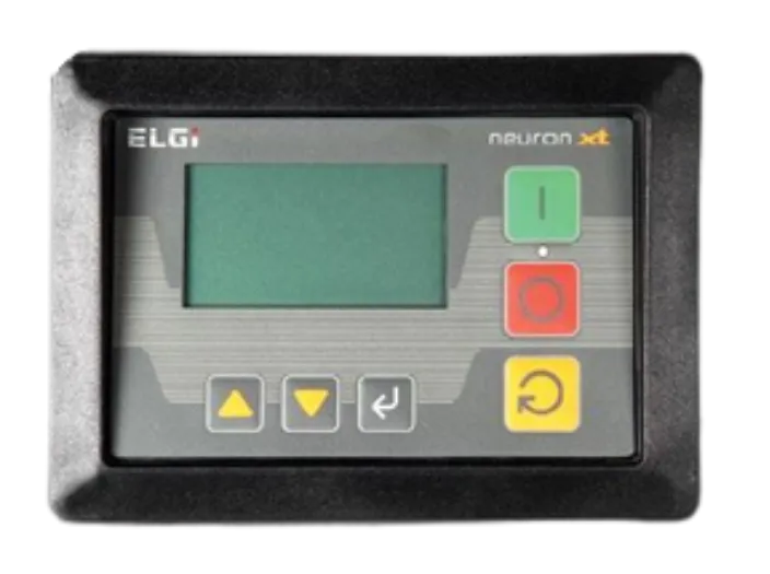 Controlador Neuron XT do compressor ELGi Série EN para controle operacional e alertas de serviço