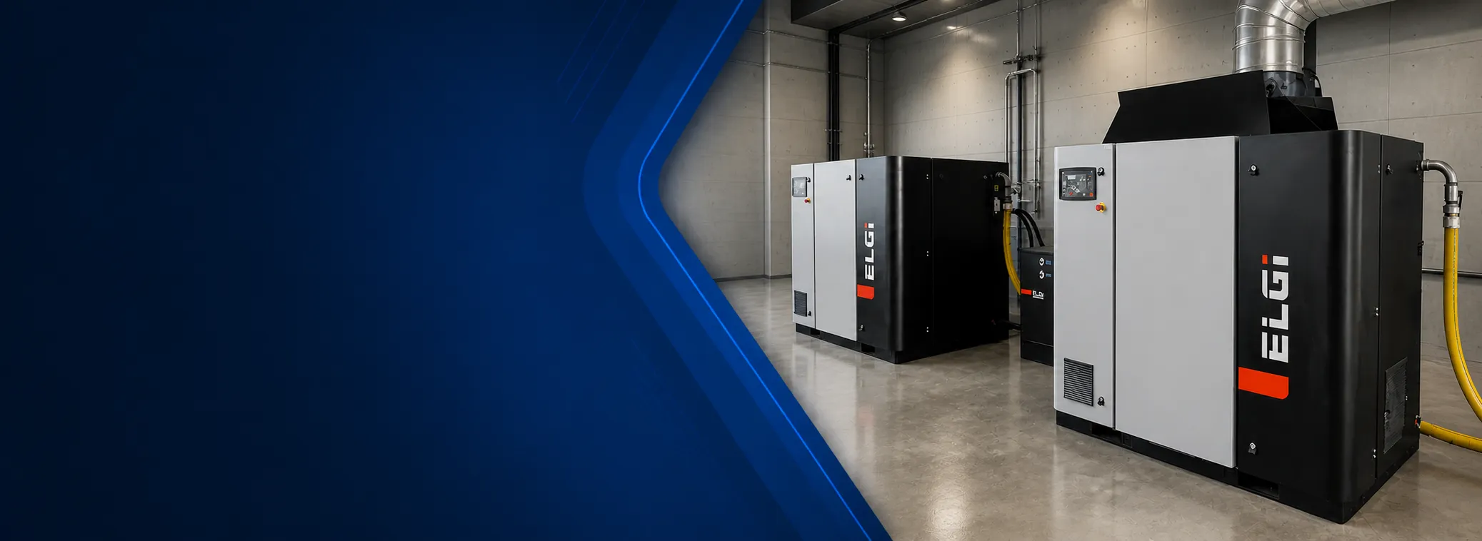 Locação de compressores industriais para fornecimento de ar comprimido sem imobilizar capital