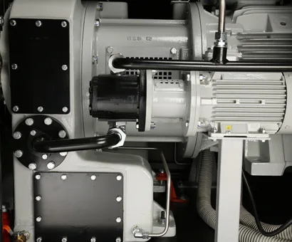 Motor e conjunto de acionamento do compressor isento de óleo ELGi Série OF 90